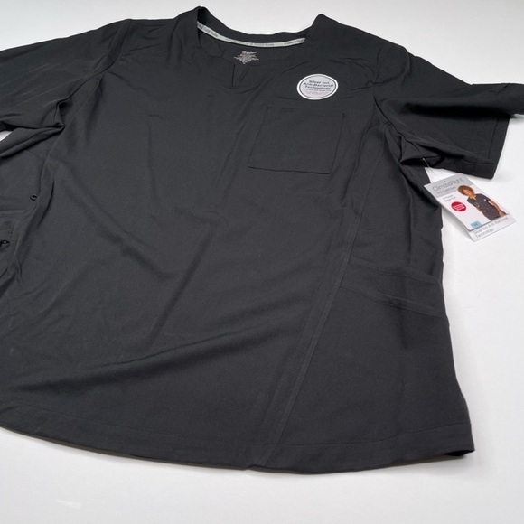 Scrub Top Climate Right Cuddl Duds Scrubs Medical Hospital Nurse Doctor 3X New - Picture 4 of 13